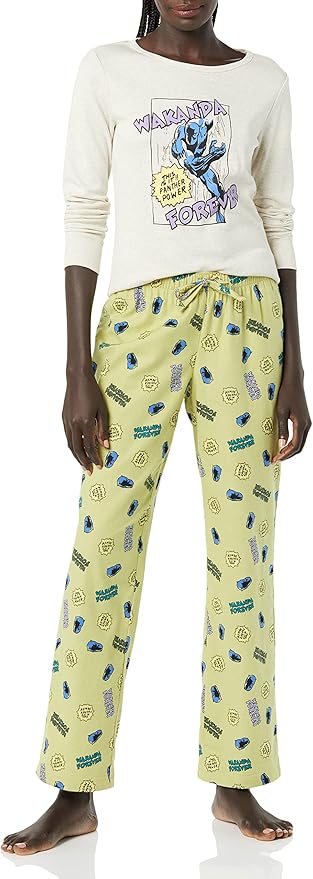 Amazon Essentials Disney | Marvel | Star Wars Women's Flannel Pajama Sleep Sets