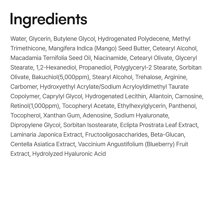 Korean Retinol 0.1% + Bakuchiol 0.5% Cream | Anti-Aging Cream for Face, Neck & Eyes | Fades Pigmentation, Dark Spots & Wrinkles | Gentle Daily Skincare for Beginners (30ml / 1.01 fl oz)