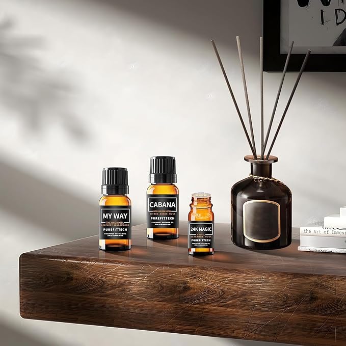 Hotel Diffuser Oil Cabana Inspired by Ritz Carlton Hotel Scent, Hotel Essential Oils for Home, Office, Spa,2Pack 10mL, 0.34fl oz Hotel Collection Diffuser Oil for Diffusers & Humidifiers，Made in USA