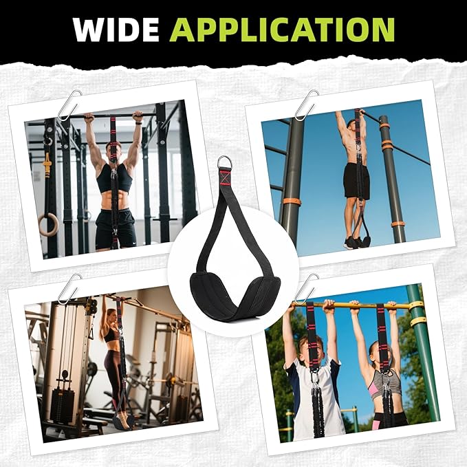Pull Up Assistance Bands 260lbs – Heavy Resistance Bands for Pull Ups with Feet Rest, Height Adjustable Pull Up Bar Bands, Strength Training Workout Equipment