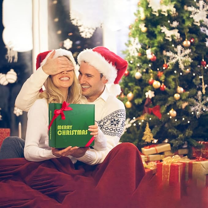 Christmas Candles - Christmas Gifts for Women, Scented Candles Gift Set, Natural Soy Wax Aromatherapy Candle for Home Scented (4Pack)