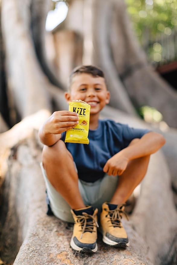 KiZE Energy Bars - Peanut Butter - Gluten Free, Non-GMO, and High Protein Meal Replacement Energy Bars, Clean and Simple Food Ingredients - 10g High Protein Snacks, (10 Count)