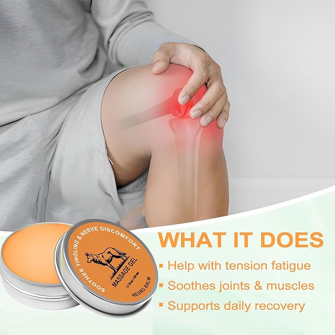 Therawolf Neuro Balm, Joint Care Soothing Cream, Arnica Oil, Camphor Blue, Chamomile Extract, Herbal Body Cooling Soothing Ointment, Daily Joint & Muscle Care (1)