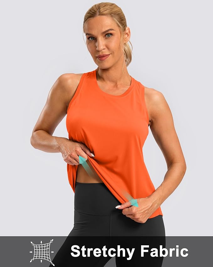 G Gradual Women's Workout Tank Tops Racerback Athletic Yoga Tops Loose Fit Sleeveless Running Gym Sports Shirts for Women