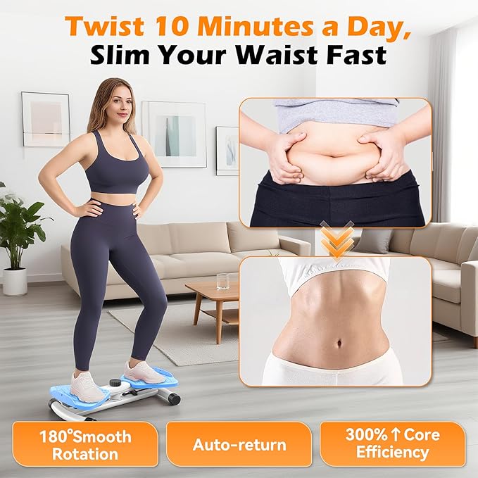 waist twisting machine for Exercise, Ab Twister Board, Core Twister for Women & Home Fitness, twist board for exercise,300 LBS Capacity