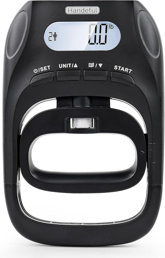 Handeful 397Lb Grip Strength Tester Dynamometer Handgrip Measurer Meter, Handheld Strengthener Exerciser for Sports, School, and Home Use