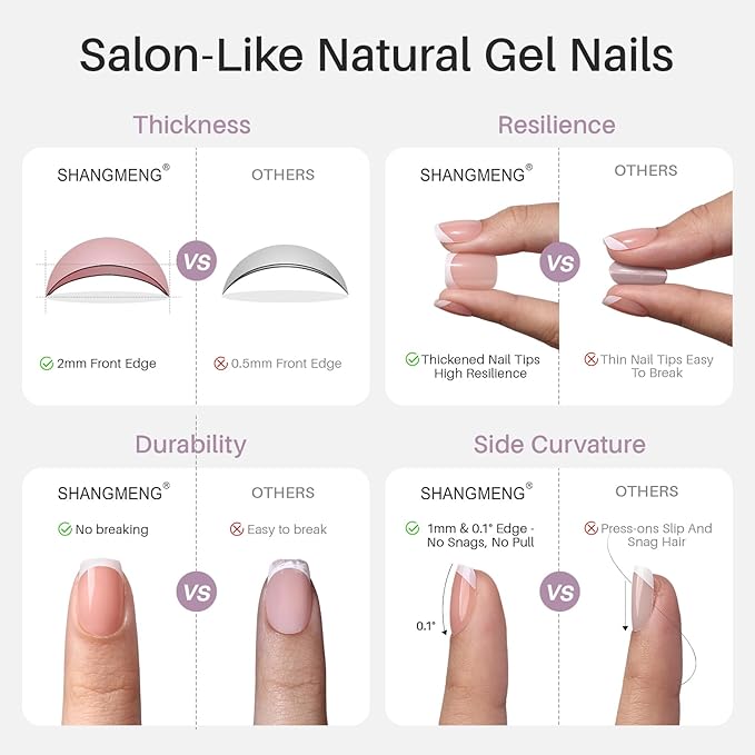 Black French Tip Press on Nails Short - Polka Dots, Soft Gel Almond Press on Nails for Women, Seamless Fit Glue on Nails in 16 Sizes - 32 Reusable Fake Nails Kit with Glue