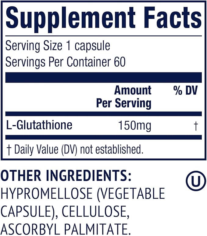 Vimergy Glutathione – Supports Liver Detox* – Superfood for Cellular Health & Antioxidant Support* – Kosher, Vegan & Gluten-Free – 60 Capsules