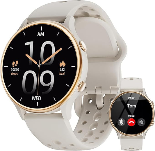 KEEPONFIT Smart Watches for Women, Fitness Tracker with Heart Rate & SpO2 Monitor, IP67 Waterproof Activity Tracker for Men & Women, Smart Watch for Android Phones and iPhone Compatible (Gray)
