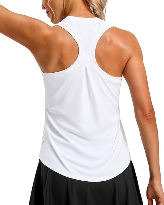 G Gradual Women's Workout Tank Tops Racerback Athletic Yoga Tops Loose Fit Sleeveless Running Gym Sports Shirts for Women