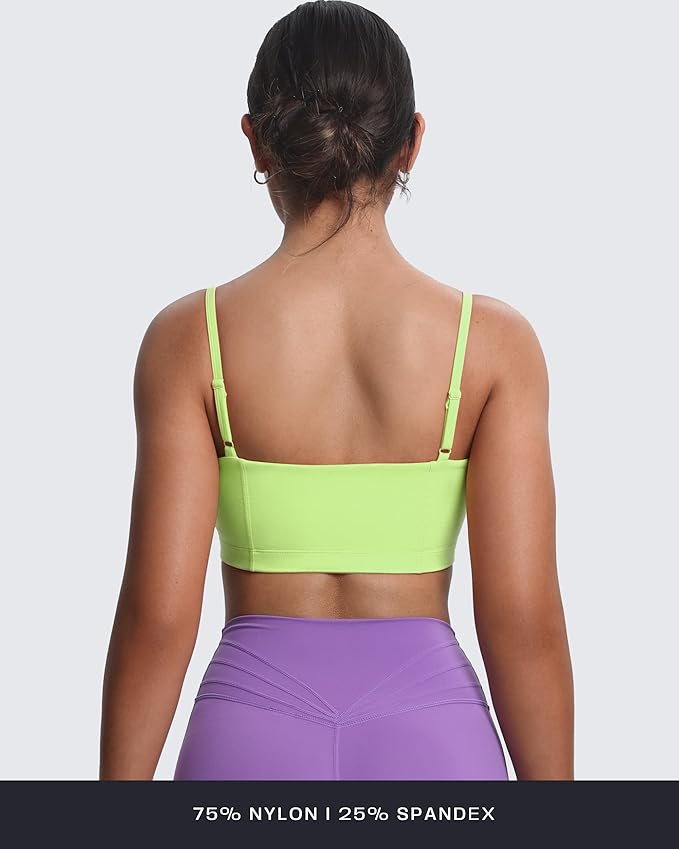 Aoxjox Women's Workout Bandeau Bras Training Fitness Running Yoga Crop Tank