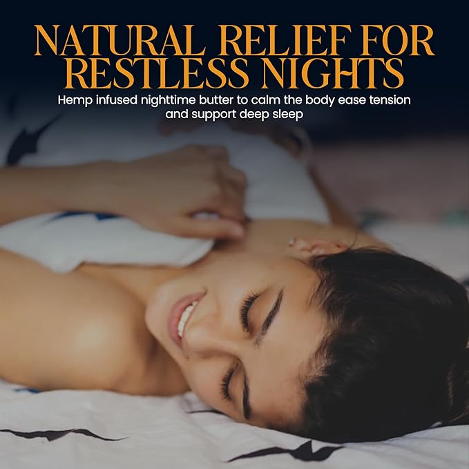 Ugli Butter Hemp Night Cream 4oz – Calming Massage Cream for Nighttime Routine with Lavender, Chamomile, Passionflower & Oregon Grown Hemp Extract, Supports Relaxation & Comfort for a Restful Night