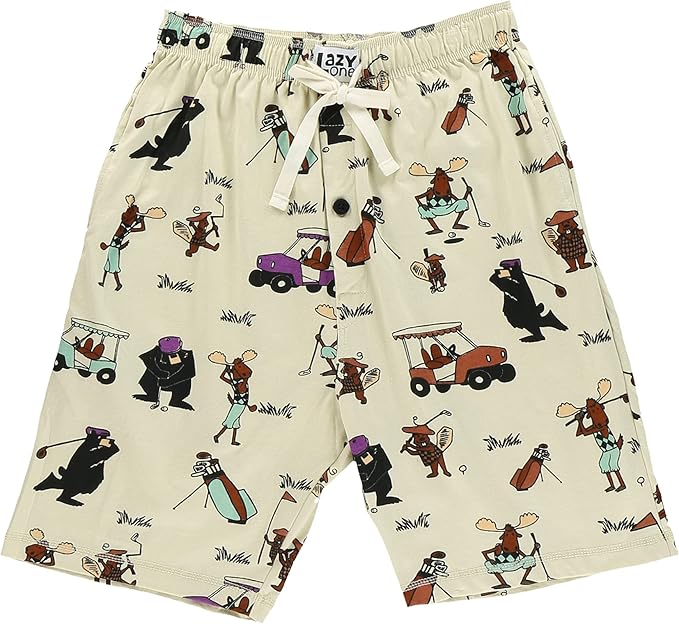 Lazy One Pajama Shorts for Men, Men's Pajama Bottoms, Sleepwear