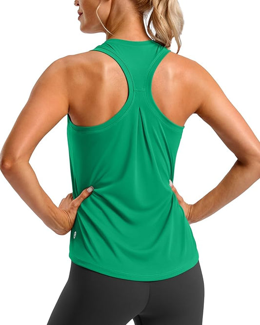 G Gradual Women's Workout Tank Tops Racerback Athletic Yoga Tops Loose Fit Sleeveless Running Gym Sports Shirts for Women
