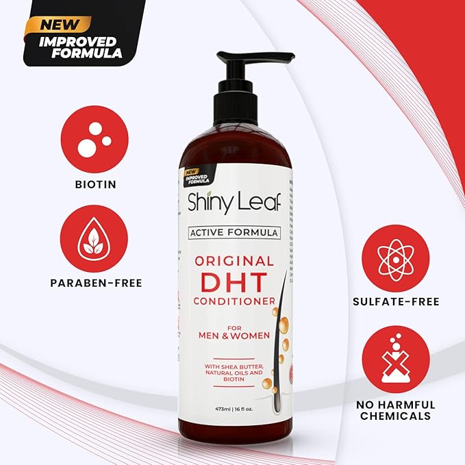 DHT Blocker Conditioner with Rosemary Leaf Oil for Hair Growth, Softer & Smoother Hair, Paraben & Sulfate Free, 16 oz