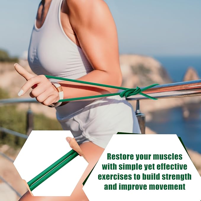 1 Roll Resistance Tubes Latex Elastic Tubing 50ft Exercise Bands Exercise Tubing for Physical Therapy, Lower Pilates, at Home Workouts, Rehab Core Exercise
