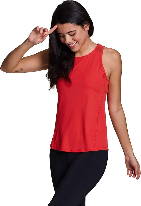 RBX Active Women's Workout Top with Breathable Mesh Panels, Quick Drying Gym Running Tank Top with Plus Sizes