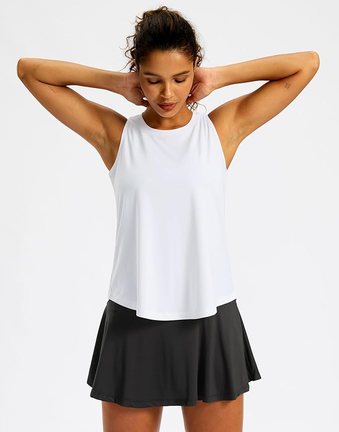 G Gradual Workout Tank Top for Women Sleeveless Athletic Yoga Tops High Neck Quick Dry Running Tennis Sports Shirts for Women