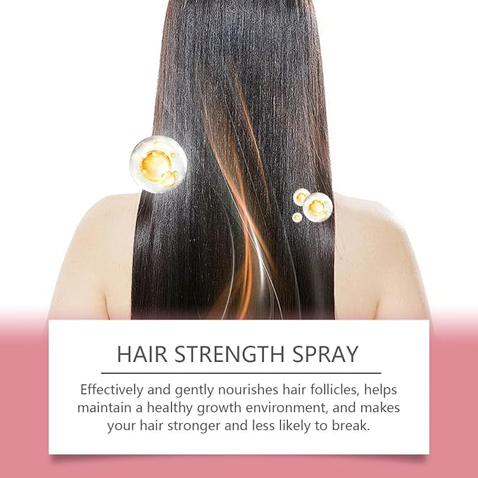 Hair Growth Spray for Men & Women – Natural Hair Thickening & Strengthening Treatment, Non-Greasy Scalp Spray with Herbal Extracts, Nourishes Roots & Reduces Hair Thinning – 50ml（2pcs）