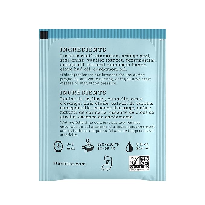 Stash Tea Licorice Spice Herbal Tea, Box of 100 Tea Bags