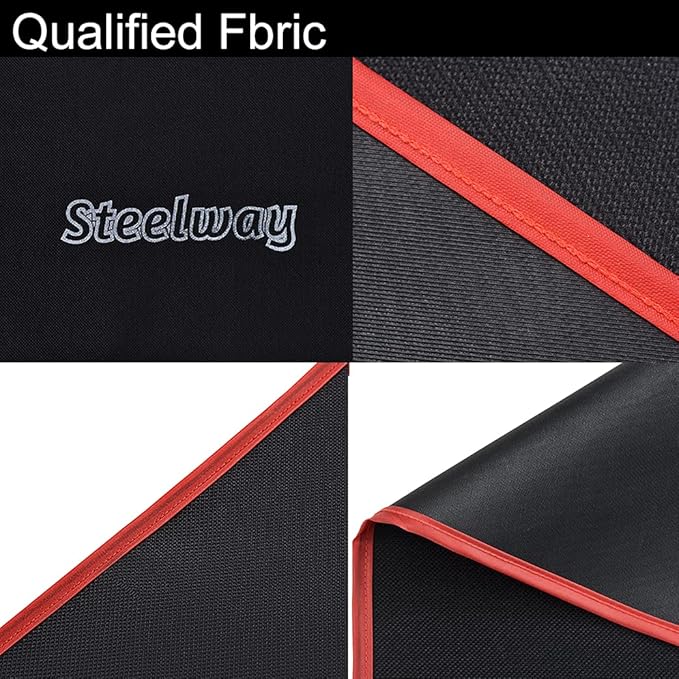 Exercise Mat for AB Roller AB Mat Thin of Large, Picnic Blanket Waterproof, Black Long Foldable Workout Oxford Polyester Fabric Mats for Home Gym Use, 99" (L) x 59" (W)