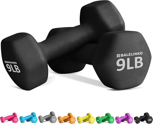 Balelinko Home Gym Equipment Workouts Strength Training Weight Loss Pilates Weights Yoga Sets Weights for Women, Men, Seniors and Youth