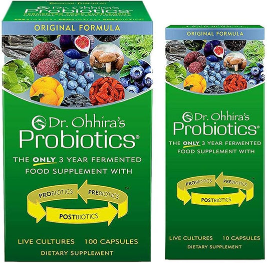 Dr. Ohhira's Probiotics, Daily, Original Formula, 100 Caps with Bonus 10 Capsule Travel Pack, No Refrigeration, Non-GMO