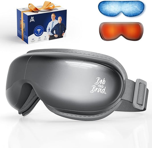 BOB AND BRAD Eye Massager with Heat and Cooling, EyeOasis 3 Eye Mask for Migraine FSA Eligible/HSA Eligible, Heated Face Massager for Dry Eye Strain Relief Improve Sleep, Birthday Gifts for Women Men