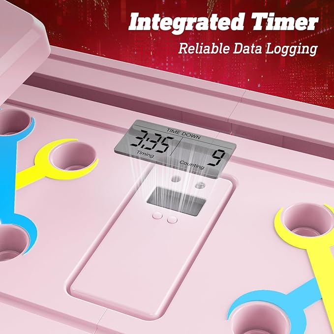 Pilates Board Pilates Reformer Set - Pilates Board for Home Workout, Multifunctional Pilates Board for Core, Glutes, Balance Training, Non-Slip Design with Cushioned Pads, Portable Pilates Board