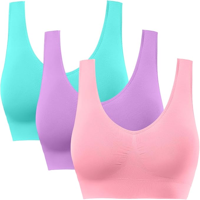 BESTENA Sports Bras for Women, Seamless Comfortable Yoga Bra with Removable Pads