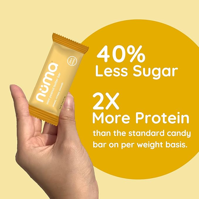 Assorted Mini Peanut Butter Bars, two (2) lb bulk, vegan high protein low sugar, 3 flavor variety, all natural, gluten free, plant based, individually wrapped