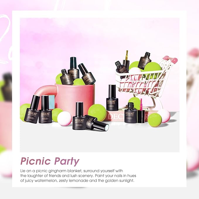 ROSALIND Glitter Gel Polish - 12 Colors Silver Gold Glitter Gel Nail Polish Set Sparkle Diamond Effect Soak Off UV Set Sparkling Glod Shimmer Nail Art Collection Manicure Gift for Women