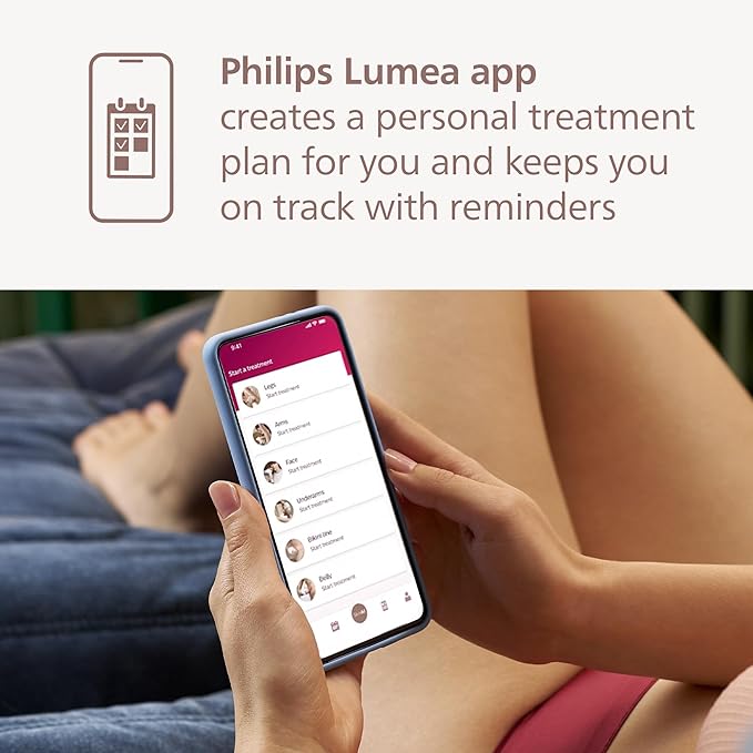 Philips Lumea 9000 Series IPL Hair Removal Device - Permanent Visible Hair Reduction Done at Home, SenseIQ Technology, 4 Attachments for Body, Face, Bikini & Underarms, for Women & Men, BRI984/03