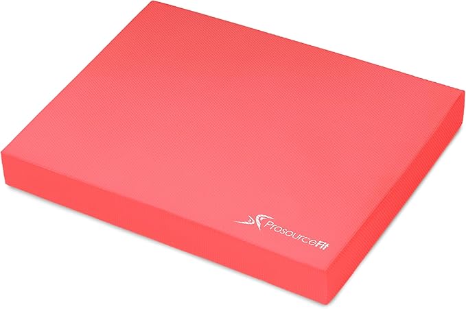 ProsourceFit Exercise Balance Pad – Non-Slip Cushioned Foam Mat & Knee Pad for Fitness and Stability Training, Yoga, Physical Therapy 15.5”x12.75”
