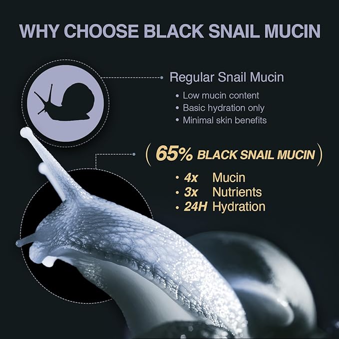 Black Snail Signature Lift Cream – Korean Skincare Firming Moisturizer with 65% Snail Mucin, Peptides & Hyaluronic Acid – Cream for Skin Texture & Elastic-Looking Finish – 1.69 fl oz (50ml)