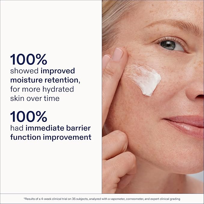 Skinfix Triple Lipid-Peptide Cream Mini - 0.5 oz - Rich Face Moisturizer with Hyaluronic Acid - Hydrates & Restores Dry, Sensitive Skin - Non-Comedogenic, Fragrance Free, Vegan, Cruelty Free