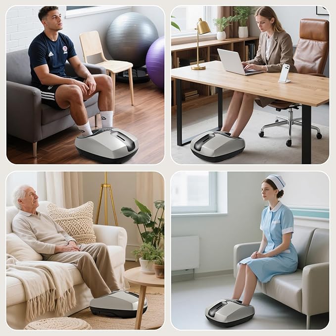 Howdy Cooling and Heating Foot Massager for Feet, Size 13 - Shiatsu Massage with Remote Control, Relief Plantar Fasciitis & Swollen Feet, 2025 Christmas Gift for Her/Him (30% Larger Heat Area)