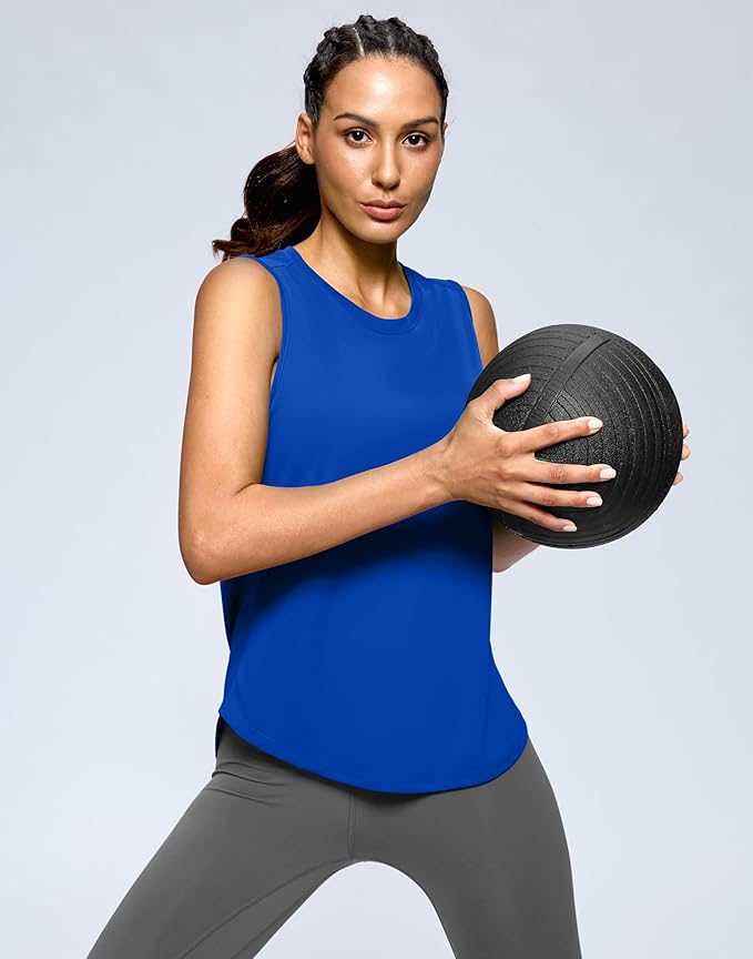 G Gradual Women's Workout Tank Tops Lightweight Sleeveless High Neck Athletic Shirts for Running Gym Tennis Pickleball