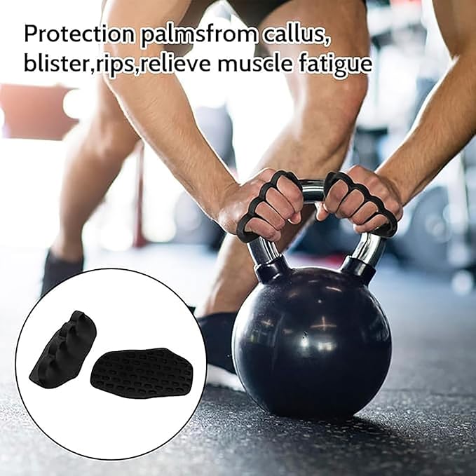 Rubber Fitness Anti-Slip Grip Ergonomic Anti-Slip Slim Grip Pads Suitable for fitness training, dumbbells, barbell pads, and pull-up bars gym accessories for women