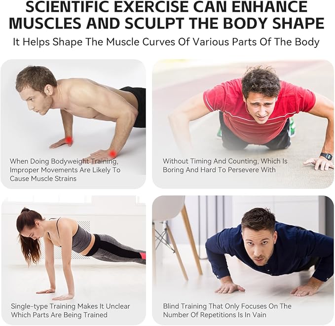 Smart Push Up Board Plank Mat with Counter and Handles, Revolutionize Your Home Workout, Portable, Foldable & Professional - Ideal for Floor Exercises and Strength Training for Both Men and Women