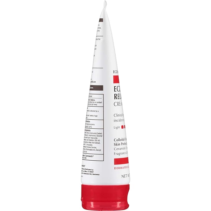 Eucerin Eczema Relief Cream, Full Body Lotion, Moisturizing Eczema Cream with Colloidal Oatmeal (Skin Protectant) and Ceramide 3, Multi-Pack, 8 Oz Tube, Pack of 3