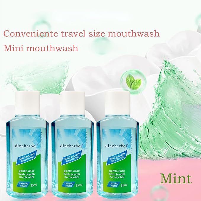 Mouthwash Travel Size, Portable Original Mint Mini Mouthwash Bulk, 35ml/1.2oz (288Pack, Mint)