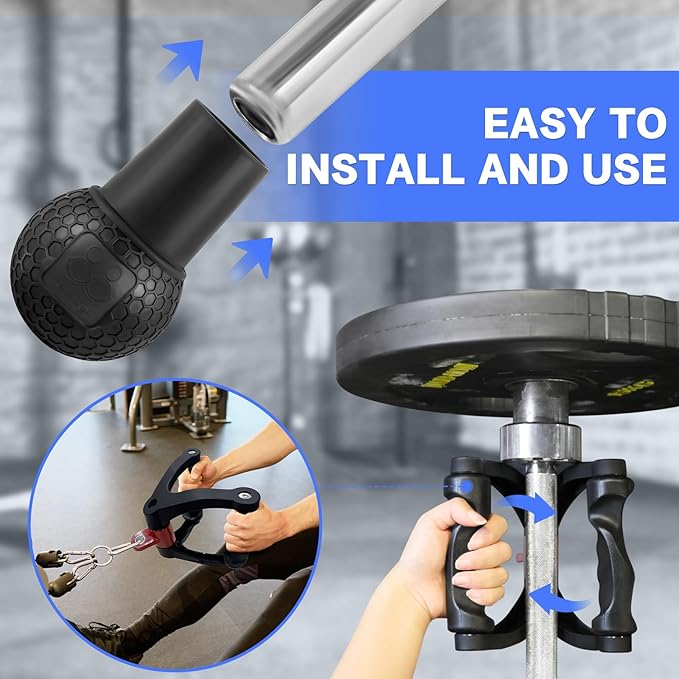 Double D Handle for Cable Machine - Ergonomic Row Handle Cable Attachment - Triangle V Bar Grip LAT PullDown Attachments for Home Gym