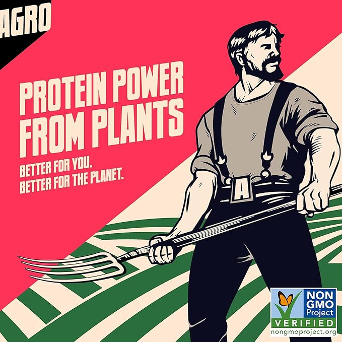 AGRO POWER Vegan Jerky Sticks, Teriyaki Flavor Plant-Based, 7 Stick Bag with 10g Protein, Non-GMO, 40% Less Sodium, Zero Cholesterol, Meat Alternative, High Protein Snack for Lunch, On-the-Go Fuel