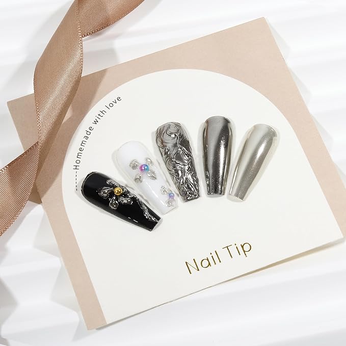 Artdone Chrome Nail Powder, Light Silver Iridescent Aurora Powder Metallic Mirror Effect Pigment Pearlescent Mermaid Pigment Pearl Glitter Dust Kit, Nail Art Decoration, Resin Craft