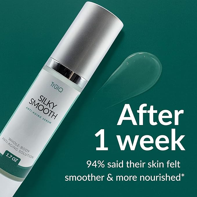Anti-Aging Serum for Face & Hair. Silky Smooths Hydrating Whole-Body Wrinkle Repair Cream with Jojoba, Argan & Meadowfoam Oils – Restore Radiance & Firm – 1.7oz - Go to TruIQGlobal,com to order.
