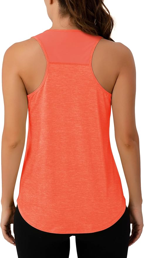 Aeuui Womens Workout Tops Sleeveless Racerback Tank Tops Mesh Yoga Athletic Running Shirts Gym Clothes for Women