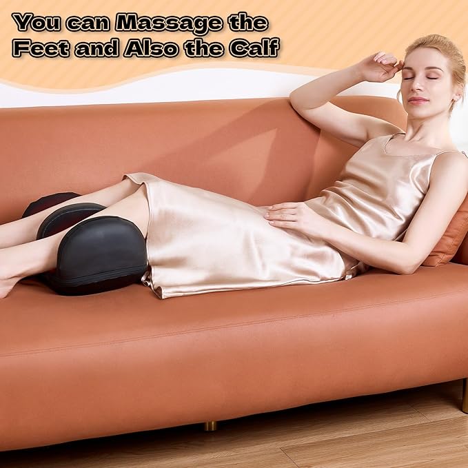 Foot Massager with Heat, Shiatsu Foot Massager, Calf and Foot Massagers, for use at Home and Office, Gift for Wife, Mother
