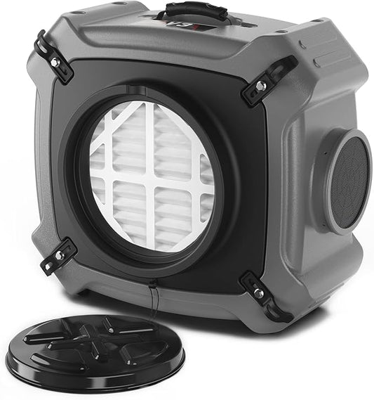 Abestorm Air Scrubbers, Industrial Commercial Air Scrubber with MERV-10 Filter, HEPA/Activated Carbon Filter for Particle Capture, Stackable Negative Air Cleaner Machine, V3