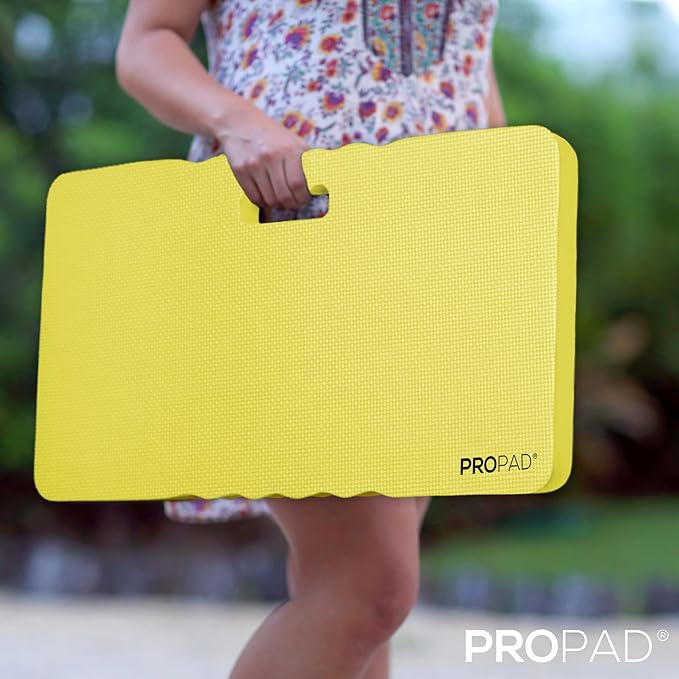 Thick Kneeling Pad, Garden Kneeler for Gardening, Bath Kneeler for Baby Bath, Kneeling Mat for Exercise & Yoga, Knee Pad for Work, Floor Foam Pad, 2X Large (XXL) 24 x 14 x 1.5 Inches, Yellow